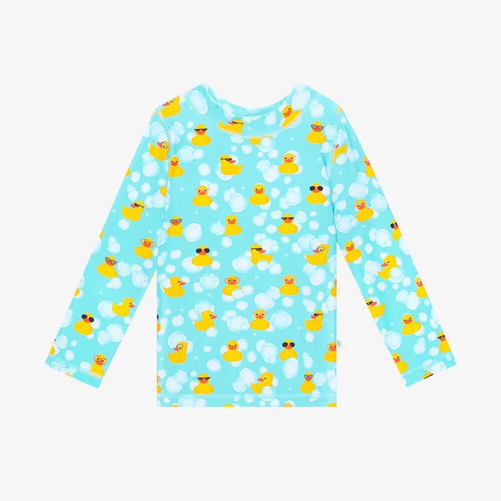 Ducky Long Sleeve Rash Guard, Size 5T